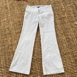 white flowy pants